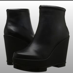 ROBERT CLERGERIE PLATFORM WEDGE ANKLE BOOT WOMENS 7 Excellent Pre-Owned Conditio